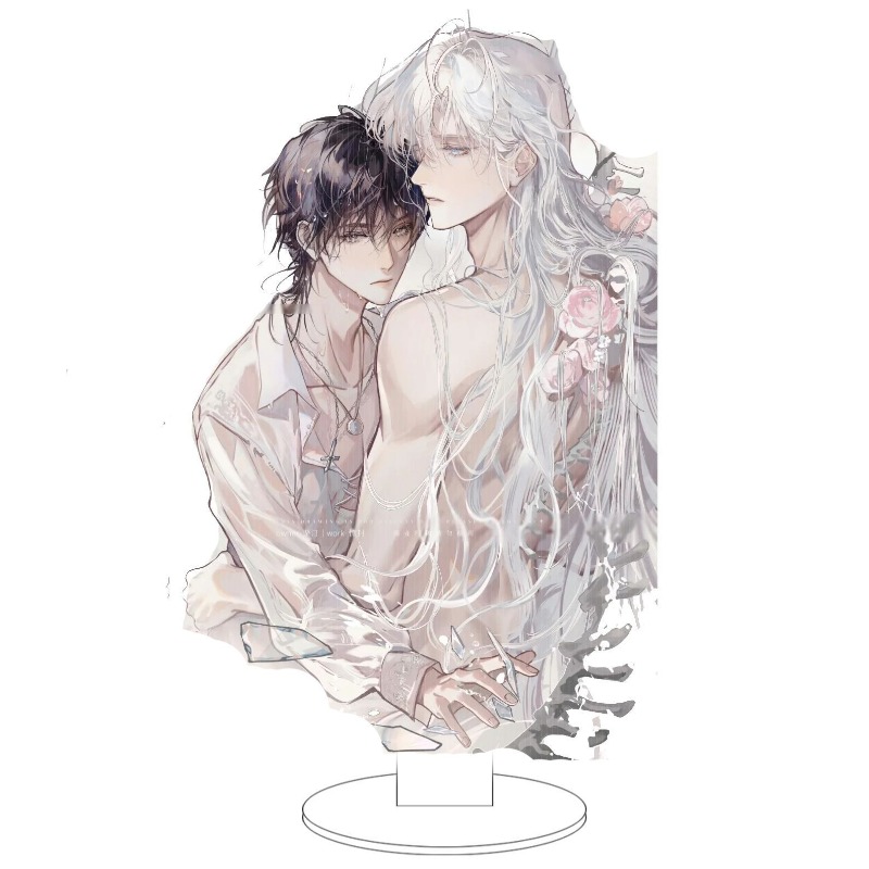 Board Game Horror - อะคริลิกตั้งโต๊ะลายอนิเมะ ฉันกลายเป็นเทพในเกมสยองขวัญ ตัวละครไบ่ ต้า ซี่หลิว ชุดเสื้อขาว