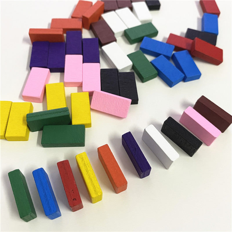 Board Game Vector - 50 Pcs 20*10*5 มม. สีสันอิฐเฮ้าส์ Cuboid