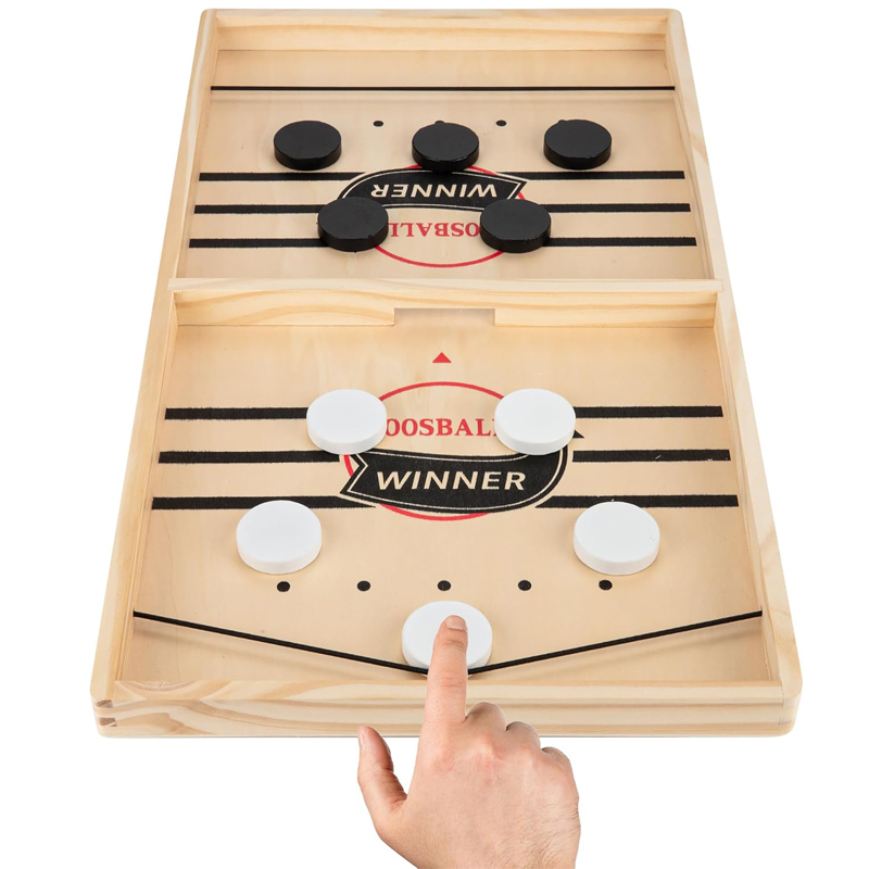Board Game Arena - เกมส์โต๊ะ Fast Sling Puck ฟุตบอลโต๊ะขนาดเล็ก สำหรับผู้เล่นสองคน