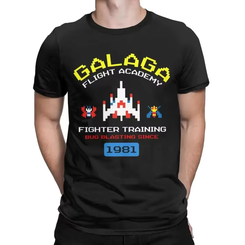 Board Game Vintage - เสื้อยืดลายเกม Galaga สไตล์เรโทร ยุค 80s แนวอินเวเดอร์