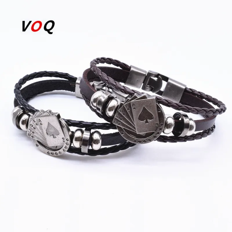 สร้อยข้อมือหนังถักหลายชั้นสไตล - Board Game Vintage บทวิจารณ์และราคา