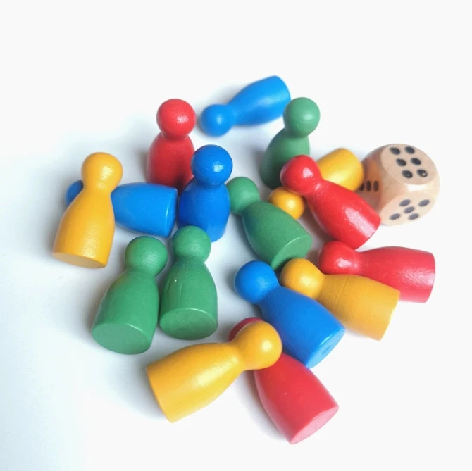 100 ชิ้นไม้สีสันสดใสหมากรุกมาร - Board Game Vector บทวิจารณ์และราคา