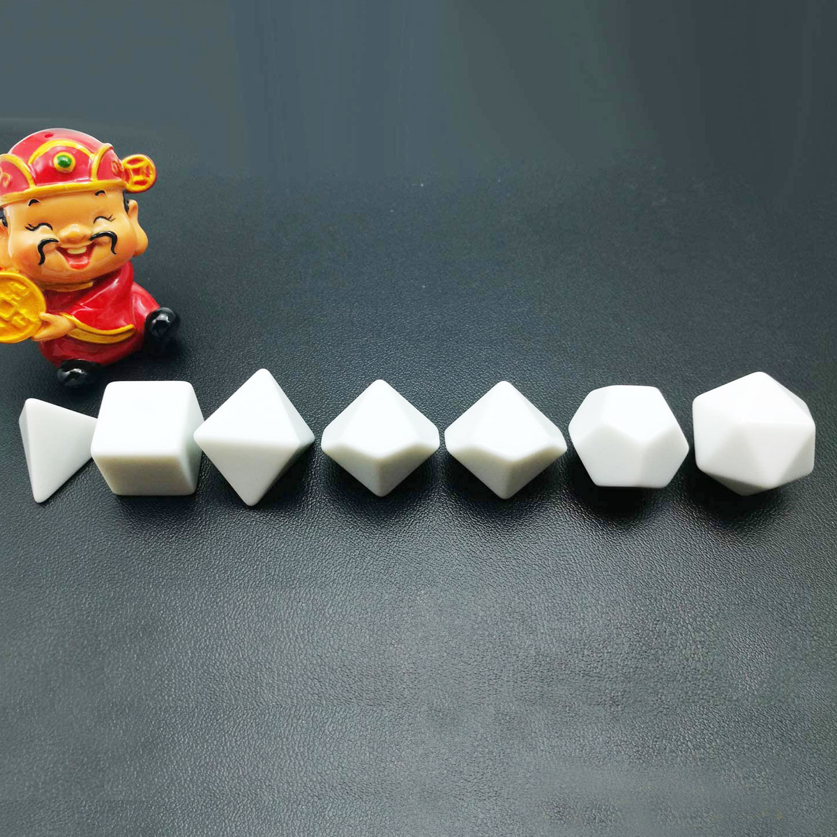 7 ชิ้น/เซ็ตเปล่ากลมลูกเต๋า DIY - Board Game Loop บทวิจารณ์และราคา