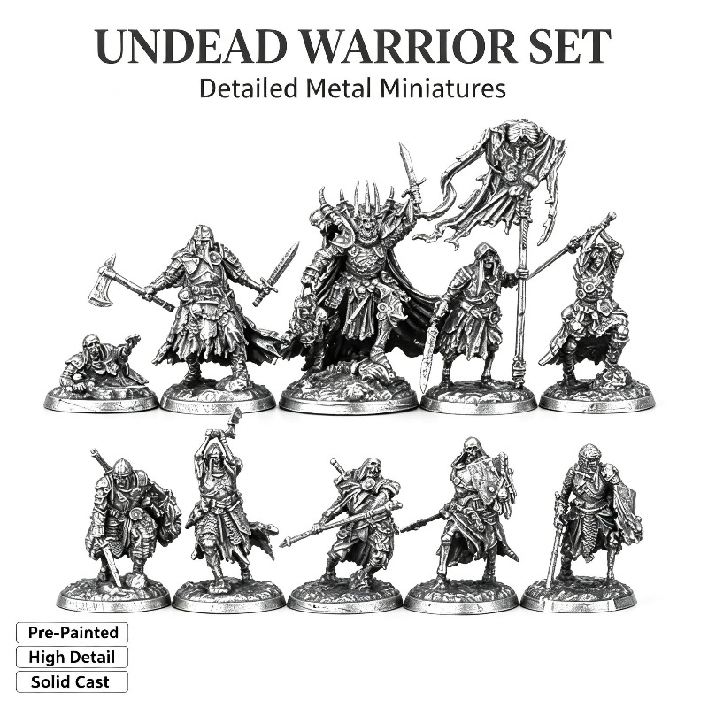 โมเดลรูปปั้นนักรบโลหะคิวโปรนิก - Board Game Design บทวิจารณ์และราคา