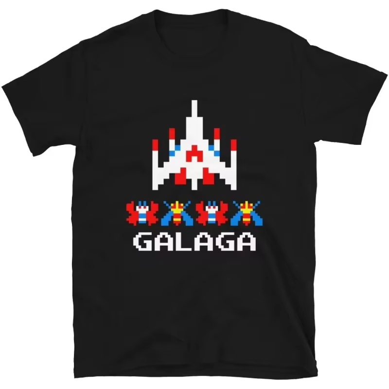 เสื้อยืดลายเกม Galaga สไตล์เรโ - Board Game Vintage บทวิจารณ์และราคา