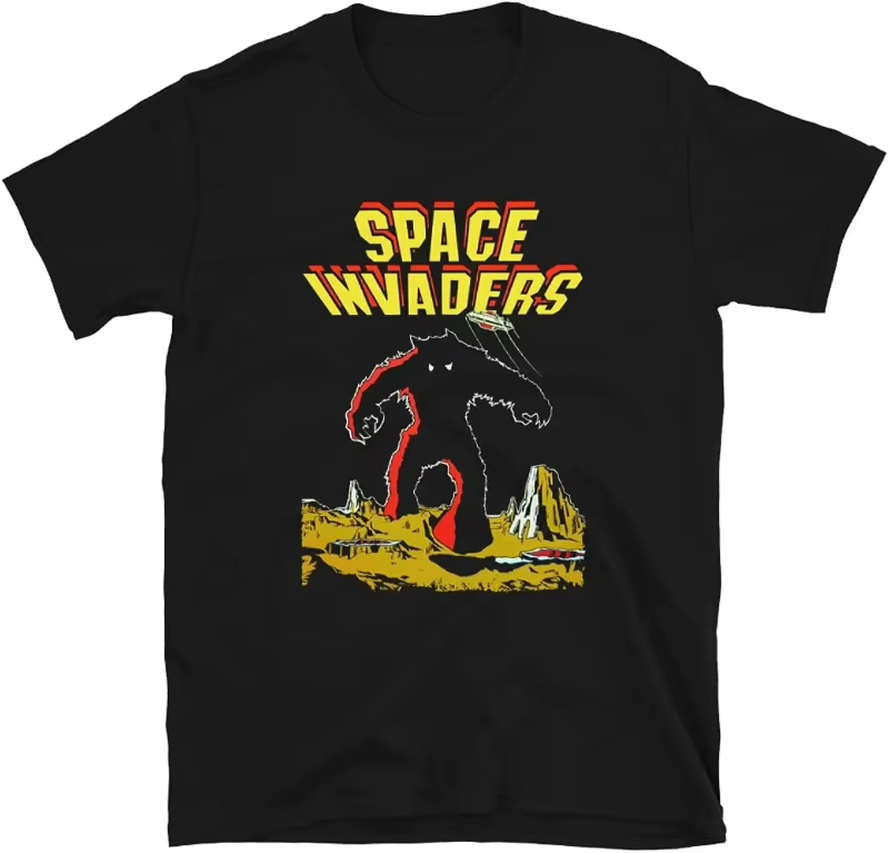 เสื้อยืดลายเกม Galaga สไตล์เรโ - Board Game Vintage บทวิจารณ์และราคา