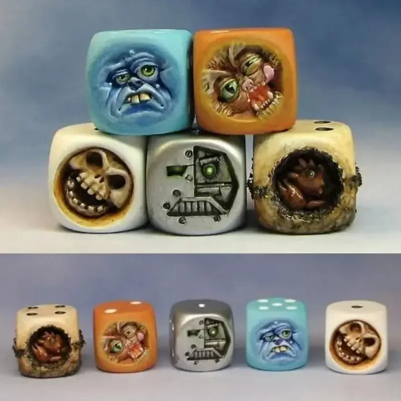 เรซิ่น Monster Face ชุดลูกเต๋า - Board Game Dungeons And Dragons บทวิจารณ์และราคา