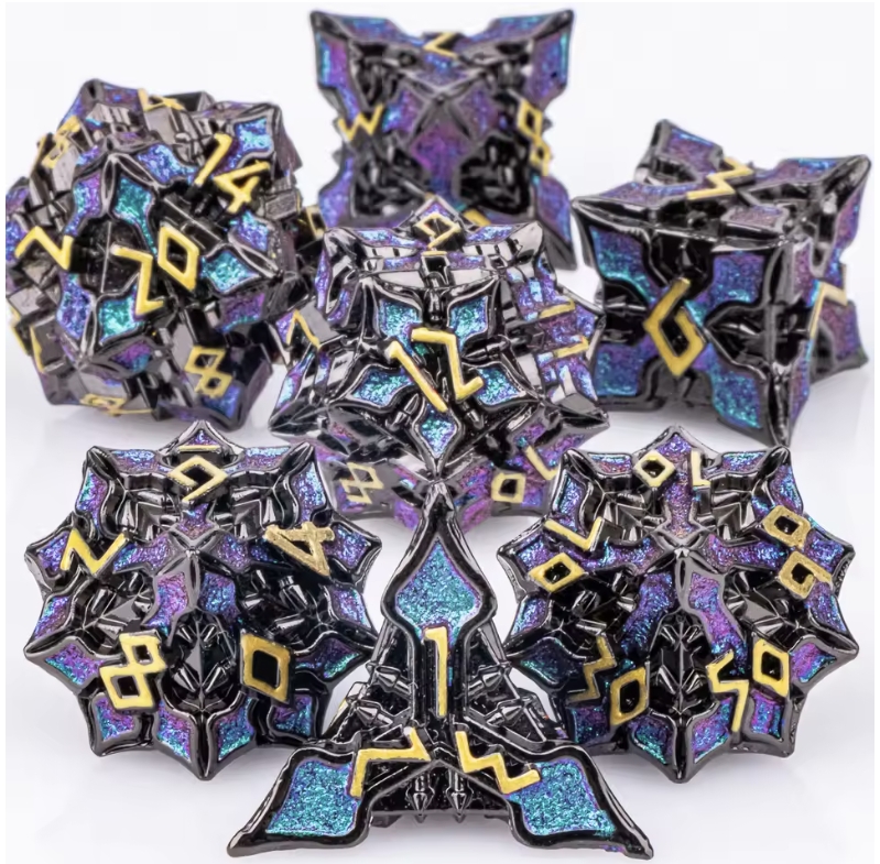 ชุดลูกเต๋าโลหะ DND 7 ชิ้น ลูกเ - Board Game Dungeons And Dragons บทวิจารณ์และราคา