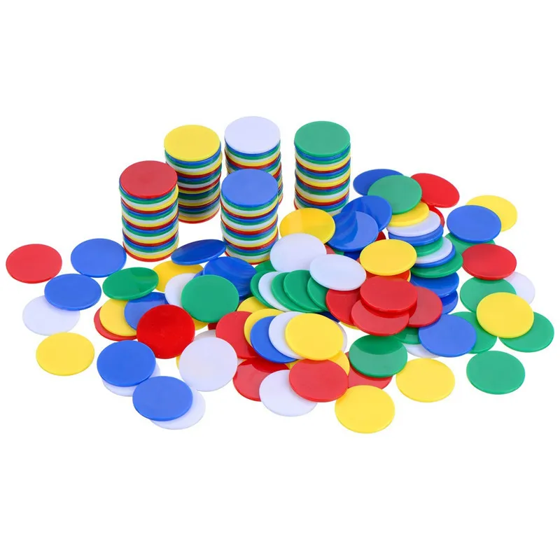 100/300 ชิ้น ชิปพลาสติก DIY โท - Board Game Vector บทวิจารณ์และราคา