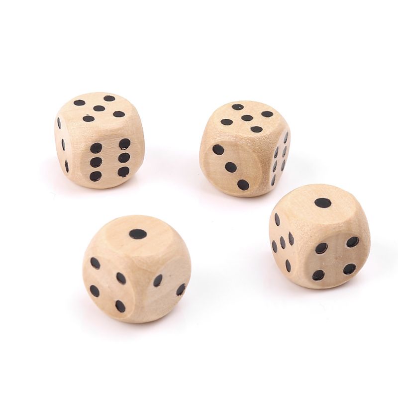 10Pcs ไม้ลูกเต๋า 6 ด้าน D6 ใบห - Board Game Loop บทวิจารณ์และราคา